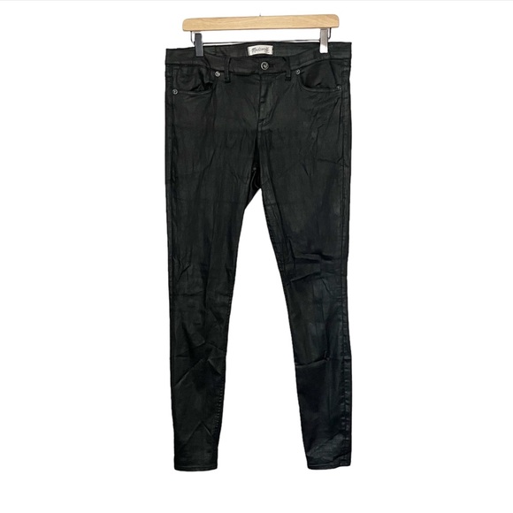 Madewell Denim - Madewell Coated Skinny Jeans in Black 31